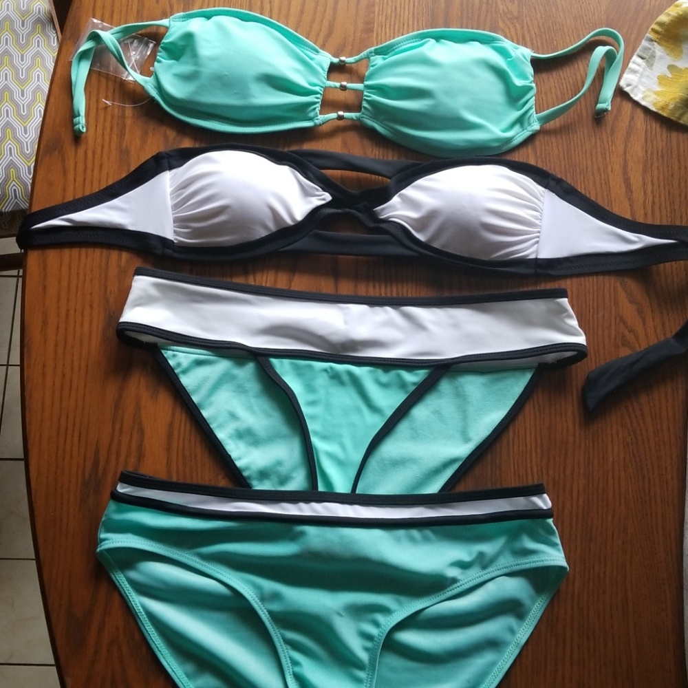 2 coordinated swimsuits